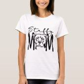 Staffy Mama T-Shirt (Vorderseite)