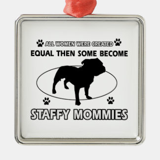 staffy Mamaentwürfe Silbernes Ornament