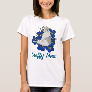 Staffy Mom Tee – Staffordshire Bull Terrier Kunst
