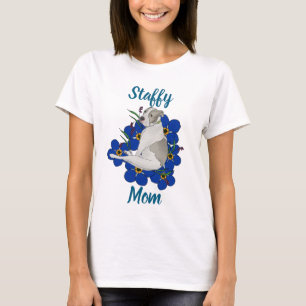 Staffy Mom Tee – Staffordshire Bull Terrier Kunst