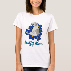 Staffy Mom Tee – Staffordshire Bull Terrier Kunst