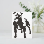 Staffy Postkarte (Stehend Vorderseite)