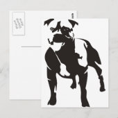 Staffy Postkarte (Vorne/Hinten)