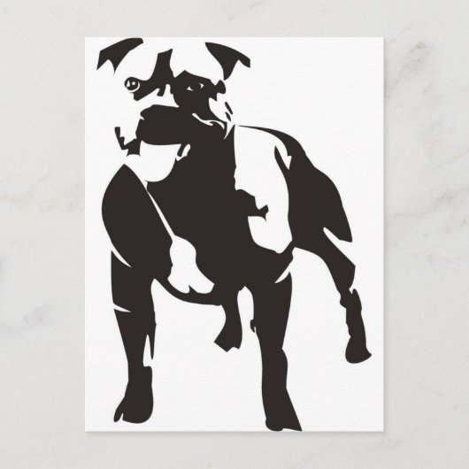 Staffy Postkarte (Vorderseite)