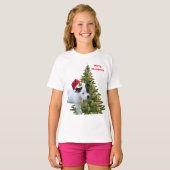 Staffy Puppy Christmas, Kids Tshirt (Vorne ganz)