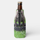 Staffy ready to play, flaschenkühler (Flasche Rückseite)