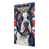 Staffy & Union Jack Flag Mini Klemmbrett (Gewinkelt2)