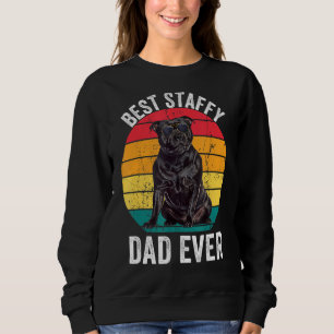 Staffy Vater Funny Vintag Staffordshire Bull Terri Sweatshirt