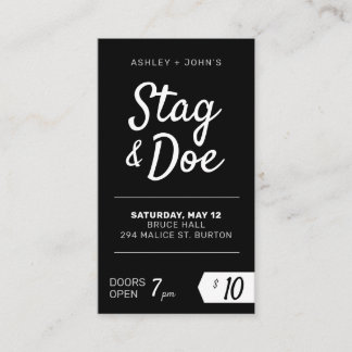 Stag and Doe Tickets Moderne Klassik Party Tickets