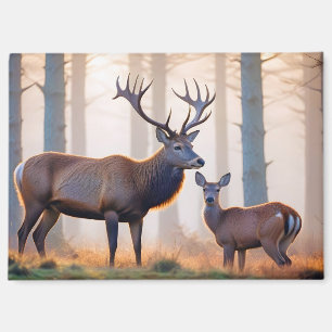 Stag Animal Nature Wildlife Zuneigung Gekümmert Magnet