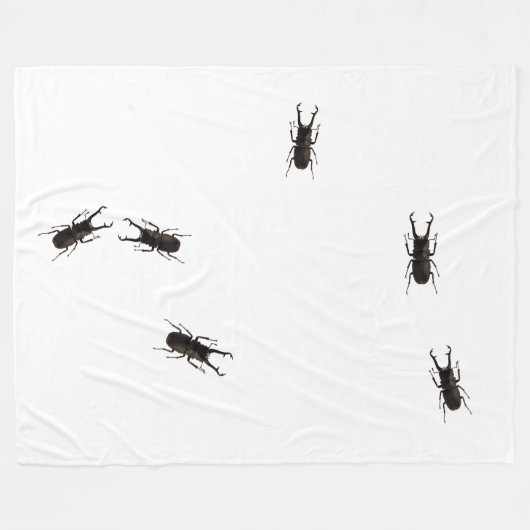 Stag Beetle Fleecedecke (Vorderseite (Horizontal))