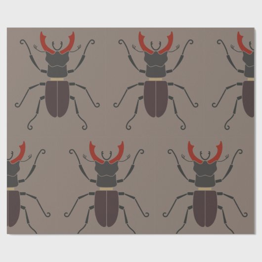 Stag Beetle Geschenkpapier (Flach)