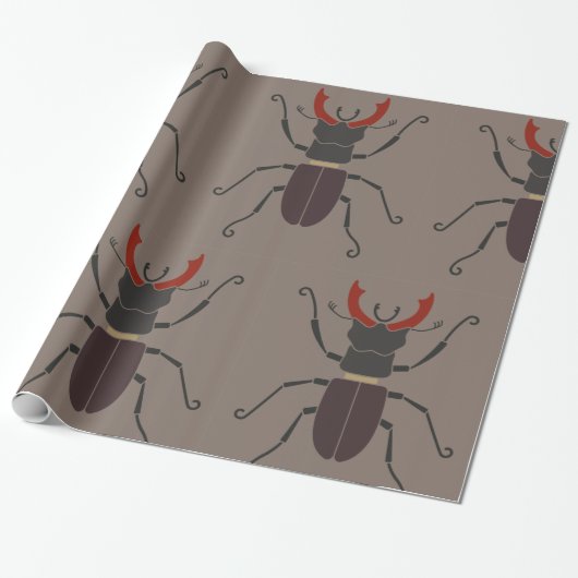 Stag Beetle Geschenkpapier (Ungerollt)