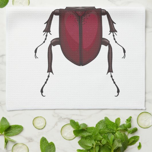 Stag beetle geschirrtuch (Gefaltet)