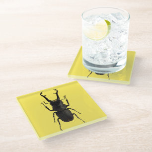 Stag Beetle Glasuntersetzer