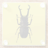 Stag Beetle Glasuntersetzer (Rückseite)