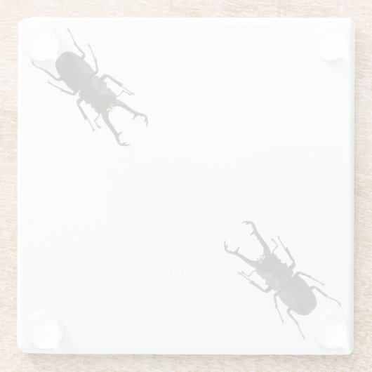 Stag Beetle Glasuntersetzer (Rückseite)