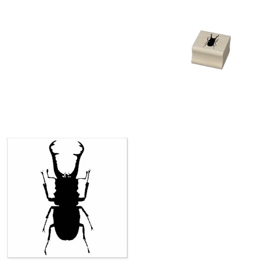 Stag Beetle Gummistempel (Stempel)