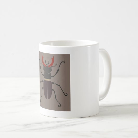 Stag Beetle Kaffeetasse (VorderseiteRechts)