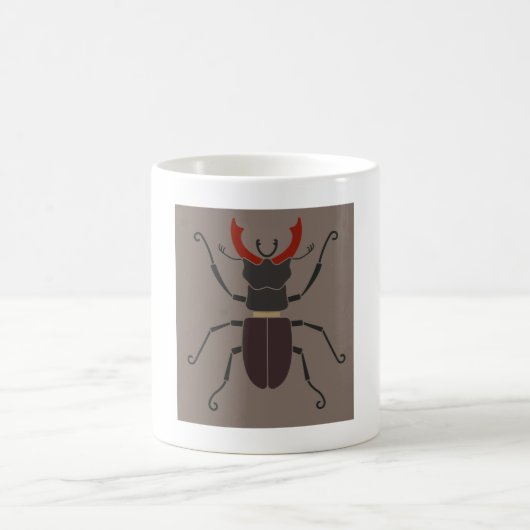 Stag Beetle Kaffeetasse (Mittel)