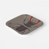 Stag Beetle Pappteller (Gewinkelt)