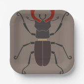 Stag Beetle Pappteller (Vorderseite)