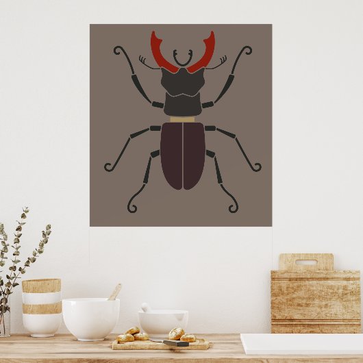 Stag Beetle Poster (Küche)