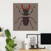 Stag Beetle Poster (Heimbüro)