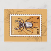 Stag Beetle Postkarte (Vorderseite)