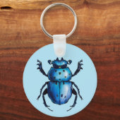 Stag Beetle QR Code Insektenkunst Entomologie Schlüsselanhänger (Vorderseite)