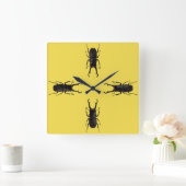 Stag Beetle Quadratische Wanduhr (Zuhause)