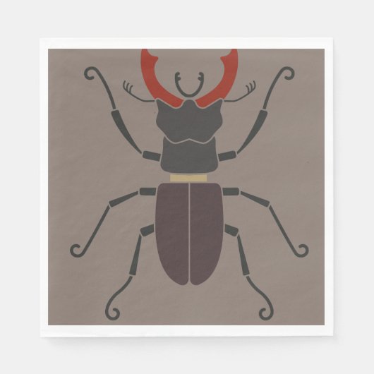 Stag Beetle Serviette (Vorderseite)