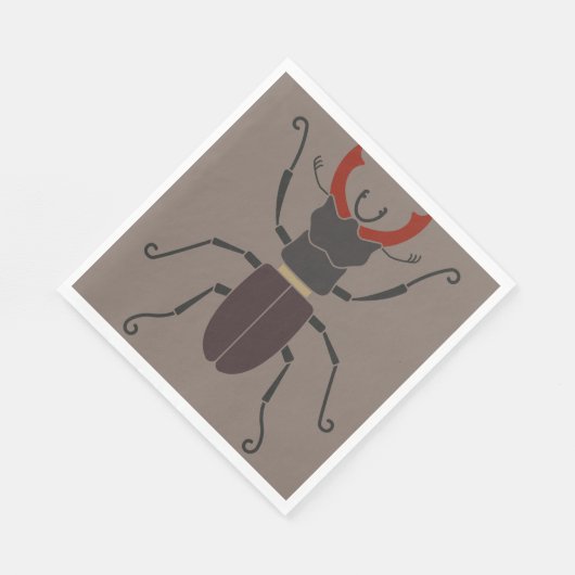 Stag Beetle Serviette (Ecke)