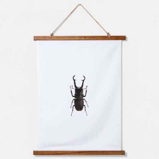 Stag Beetle Wandteppich Mit Holzrahmen (Vorderseite)