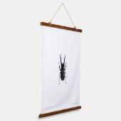 Stag Beetle Wandteppich Mit Holzrahmen (Gewinkelt)