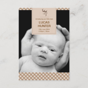 Stag Birth Announcement Ankündigung