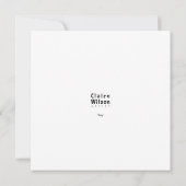 Stag Card (Rückseite)