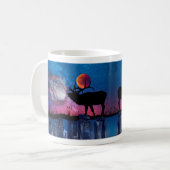 Stag Cradling Herbstmond in der mystischen Tasse d (Vorderseite Links)