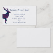 Stag Deer Animal Business Wildlife Animal Visitenkarte (Vorne/Hinten)