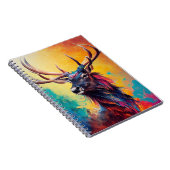 Stag Deer Animal Discovery Adventure Nature Planet Notizblock (Rechte Seite)