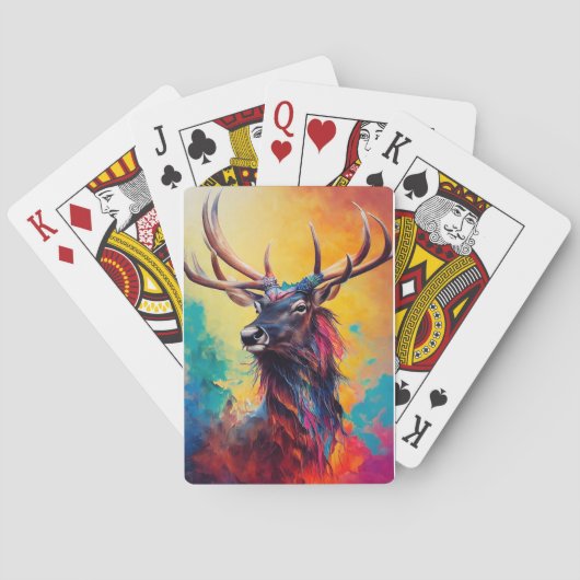 Stag Deer Animal Discovery Adventure Nature Planet Spielkarten (Rückseite)