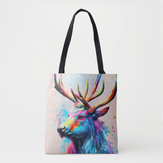 Stag Deer Animal Discovery Adventure Nature Planet Tasche (Vorderseite)