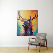 Stag Deer Animal Discovery Adventure Nature Planet Wandteppich (Beispiel)