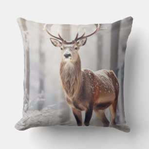 Stag Deer Animal Wildlife Wilderness Kunst, Dichtu Kissen
