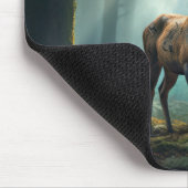Stag Deer Animal Wildlife Wilderness Kunst, Dichtu Mousepad (Ecke)