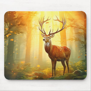 Stag Deer Animal Wildlife Wilderness Kunst, Dichtu Mousepad