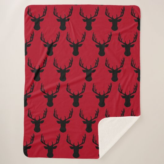 Stag Deer Head Sherpadecke (Vorderseite)
