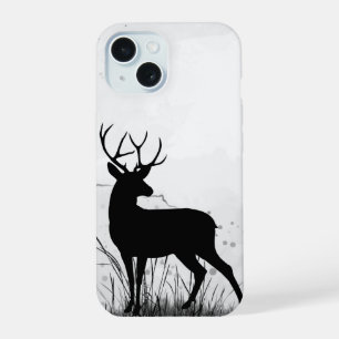 Stag Deer Wildlife Animal Nature Art iPhone 15 Hülle