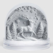 Stag Deer with With Poem Personalized Schneekugeln (Vorderseite)
