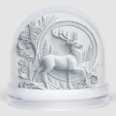 Stag Deer with With Poem Snow Globe Schneekugeln (Vorderseite)